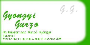 gyongyi gurzo business card