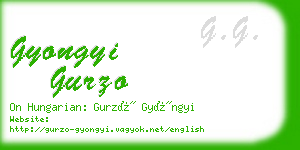 gyongyi gurzo business card